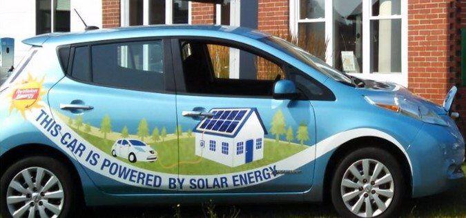 Solar Powered Nissan LEAF