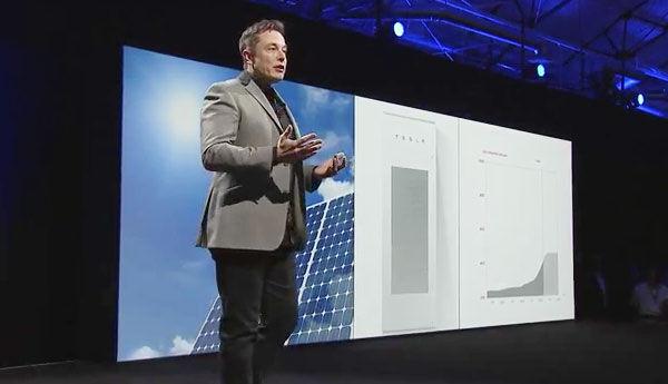 Elon Musk Announcing The PowerWall Making Solar + Batteries Much More Economically Feasible.