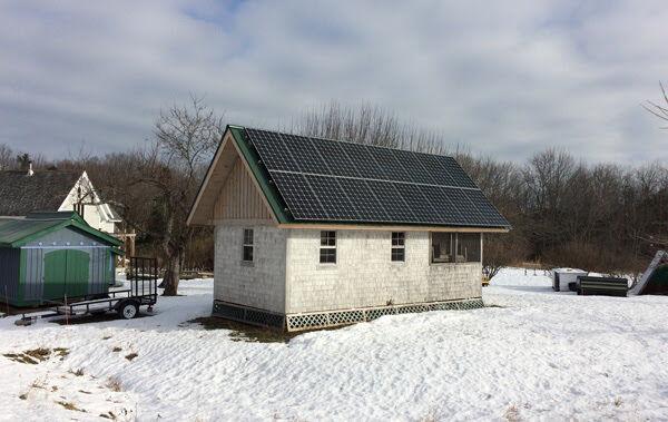The Second Solar Array We Installed For Foley Berk Sites Atop A Shed And Offsets The Electricity Consumption Of Highly Efficiency Air Source Heat Pumps.