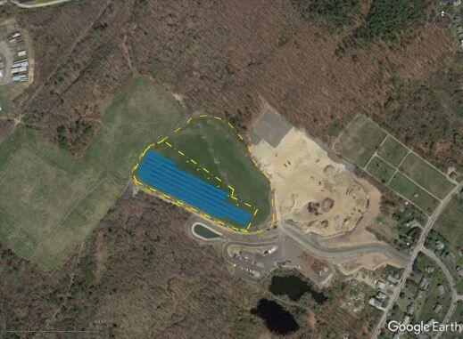 A Rendering Of The Megawatt Solar Project To Be Installed By ReVision Energy On A Capped Landfill In South Portland