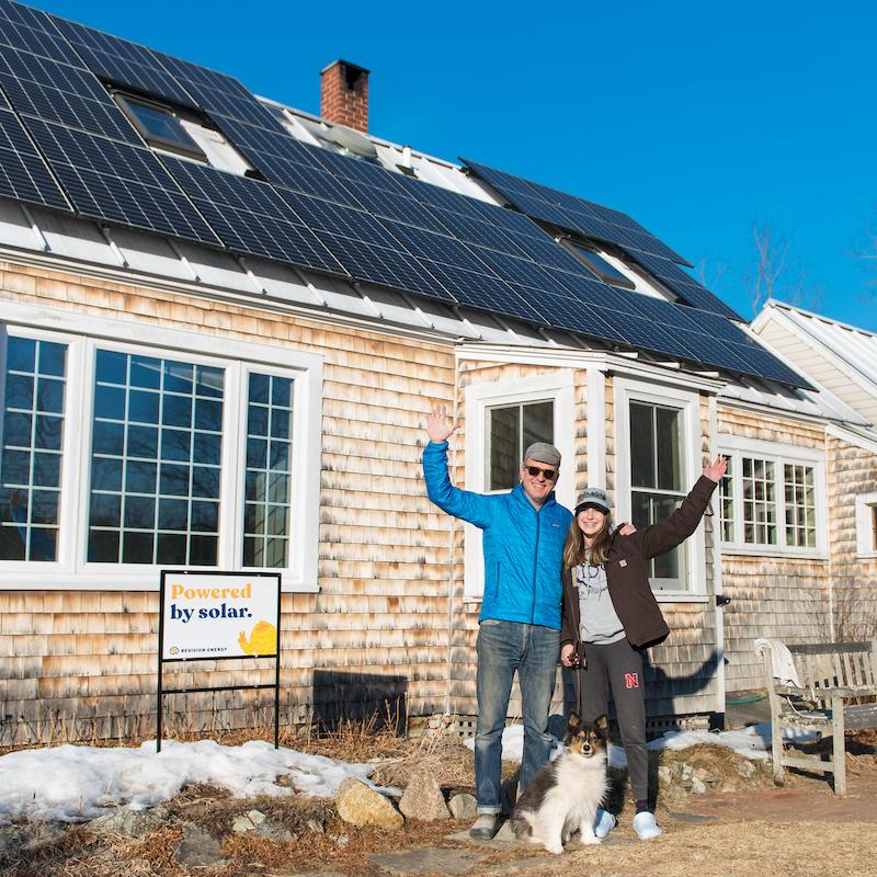 happy residential solar customer in massachusetts
