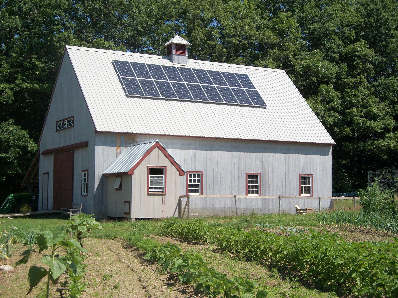 Maine   Solar Energy   Barn