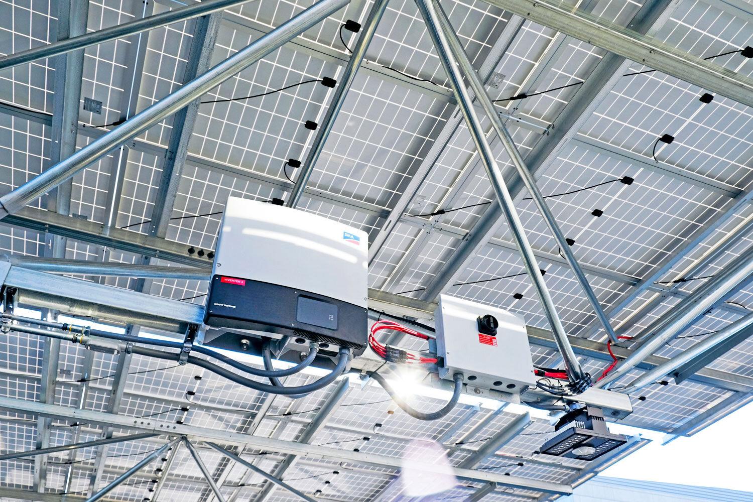 Inverter Solar Canopy Parking Garage