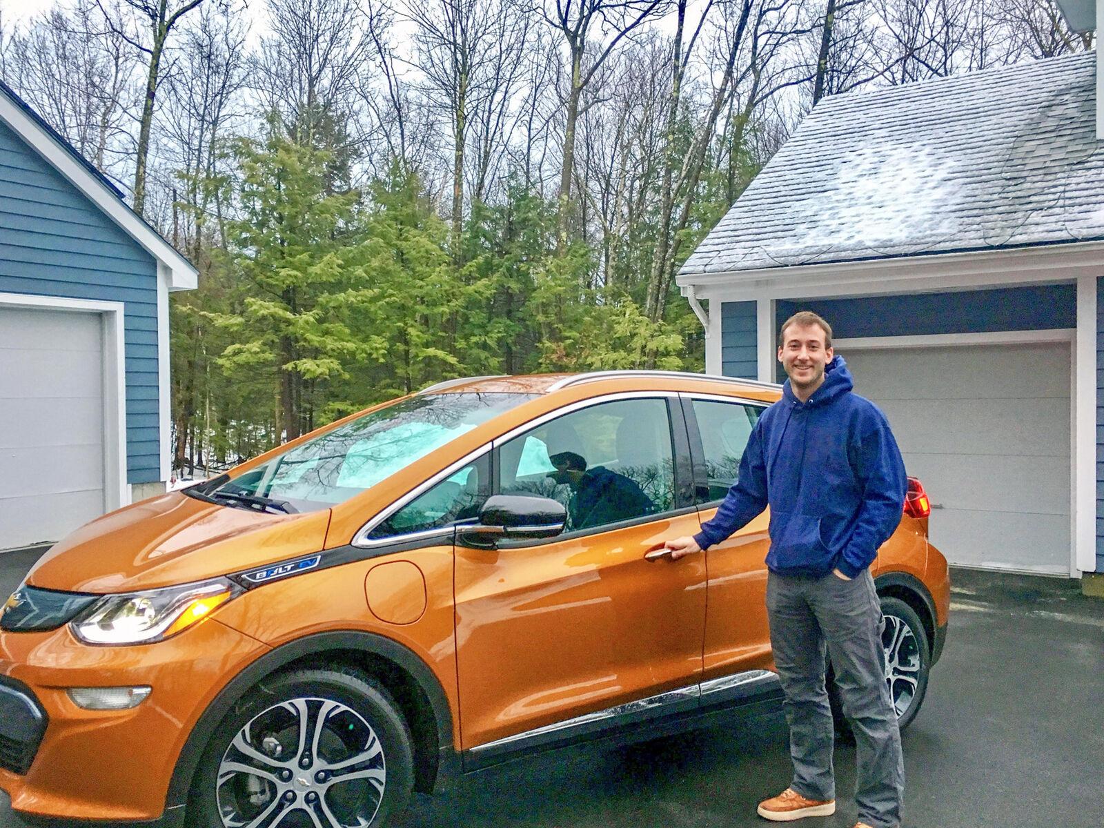 revision energy employee with ev charger